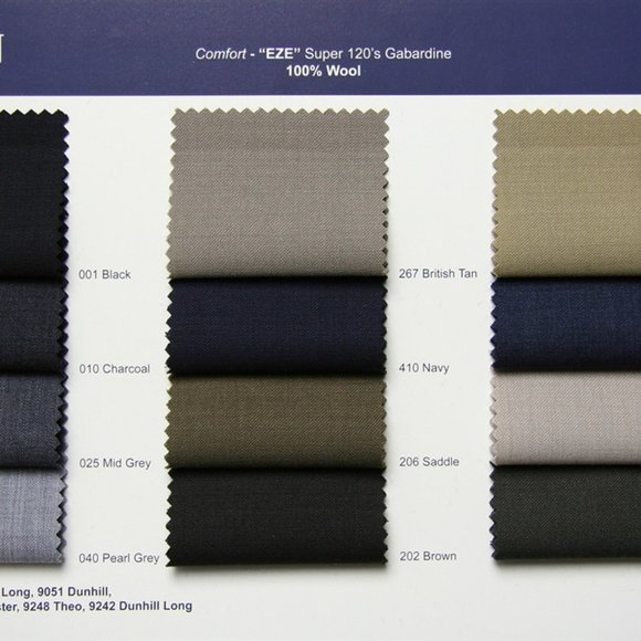BallinComfort “EZE” Super 120’s Gabardine Modern Fit SOHO Dk Navy Sz 36 NWoT